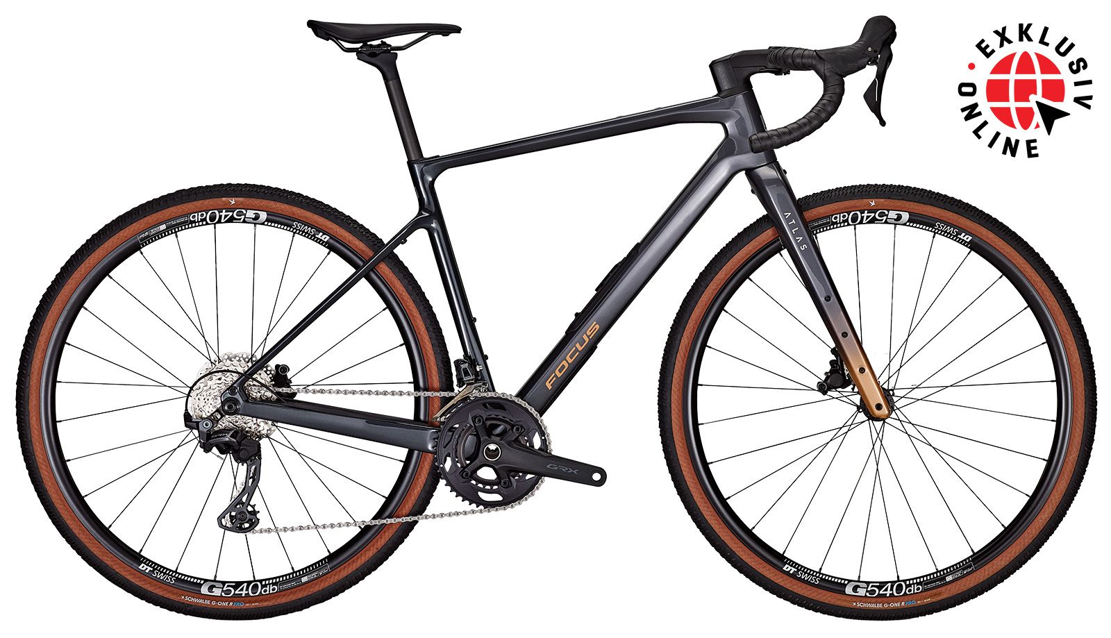 ATLAS 8.7 Gravelbike / Steelgrey/Diamondblack / M