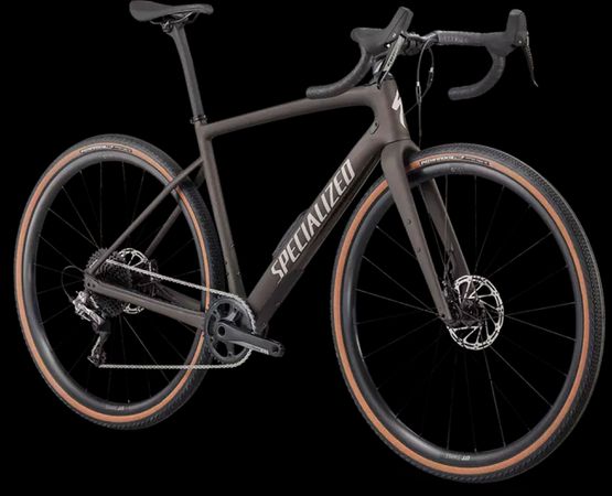 DIVERGE COMP CARBON Gravelbike / satin gunmetal white chrome clean / 49 CM