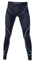 EVOLUTYON Damen-Thermohose / charcoal/anthracite/aqua / S/M