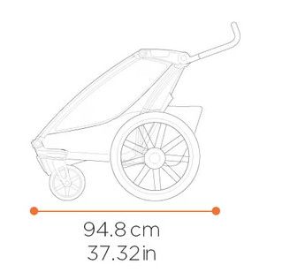 THULE CHARIOT CROSS 1 Gen. 2 Kinderanhänger / alu/faded khaki