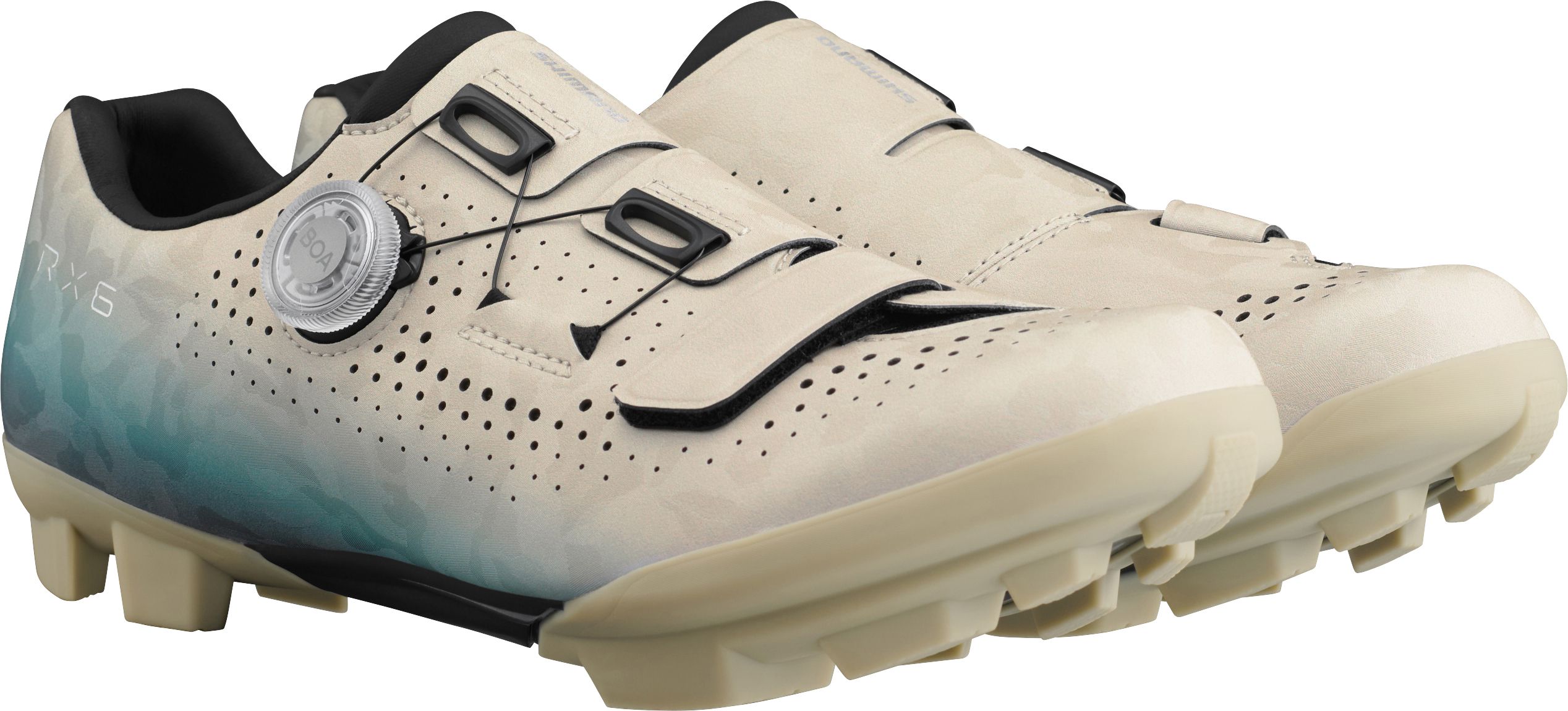 Men Gravel SH-RX6 Schuh SPD black / beige blue / 39