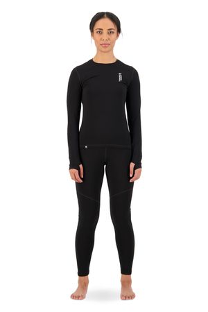 CASCADE Damen-Merino-Langarmshirt / black / M