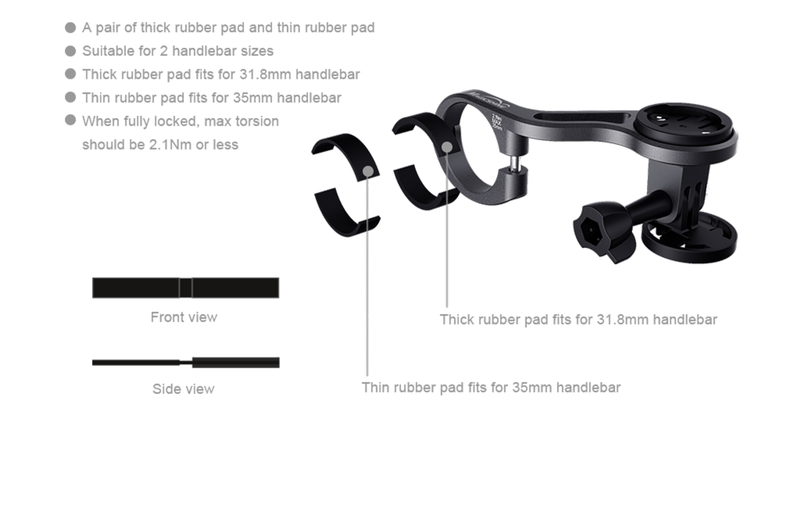DUAL OUT FRONT MOUNT Lenkerhalterung für APOLLO