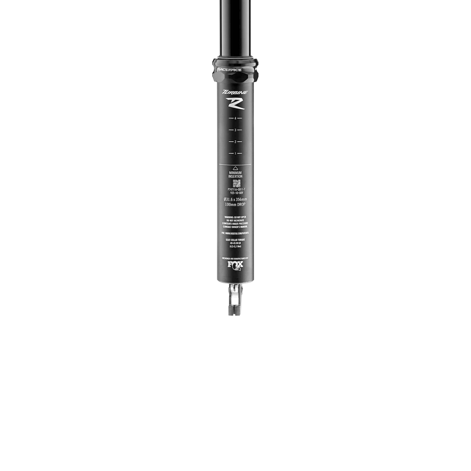 Turbine R SV Dropper Post 100 No Lever / black / 30.9mm