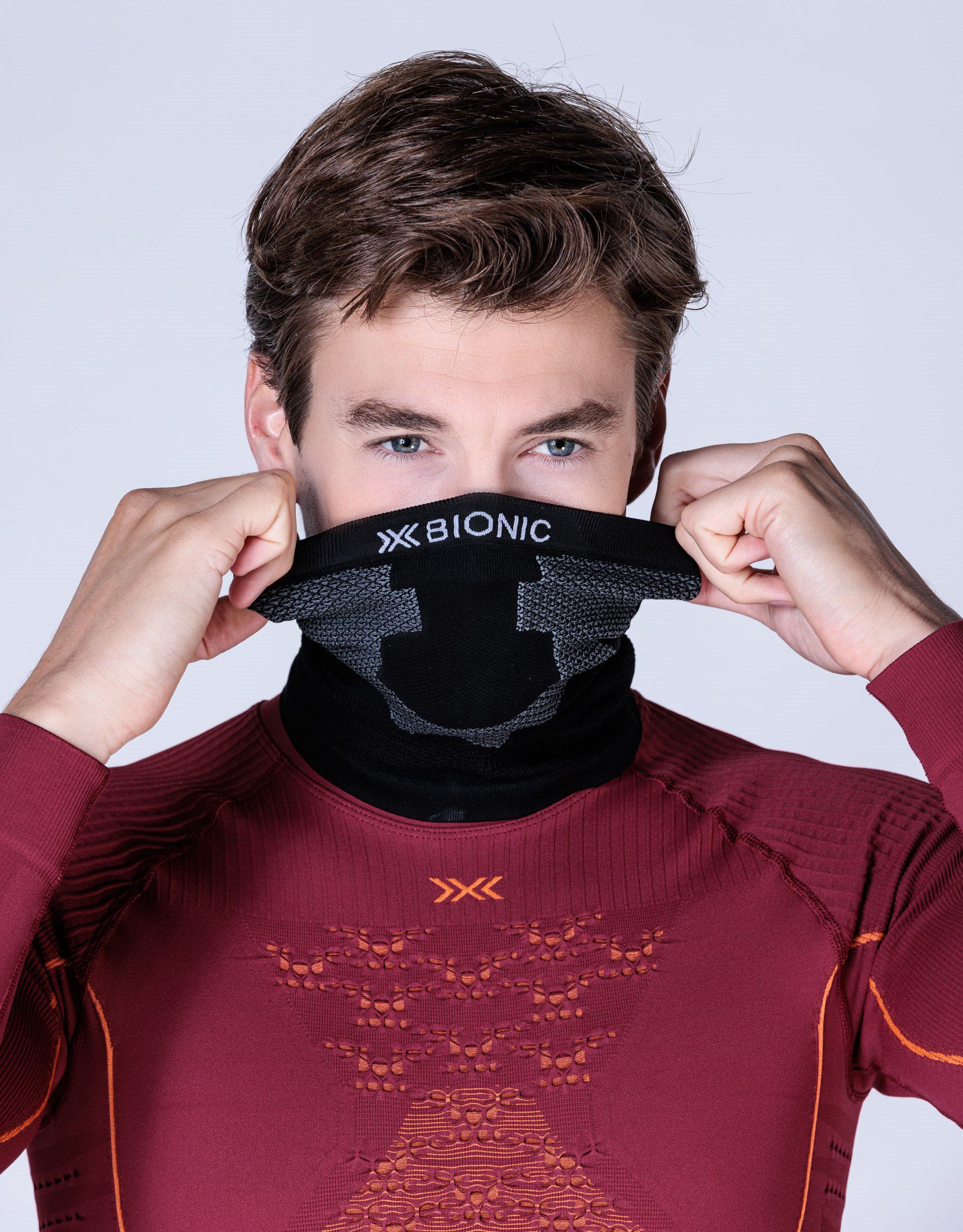 Neckwarmer Unisex / X black/grey / 1