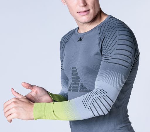 Men Invent FX Shirt LS / rhino grey light grey canary / XL