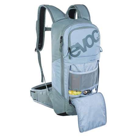 FR LITE RACE, 10 L, Protektorenrucksack / steel/copen blue / M/L