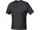 M BASE LAYER Herren-Kurzarmshirt / black / M