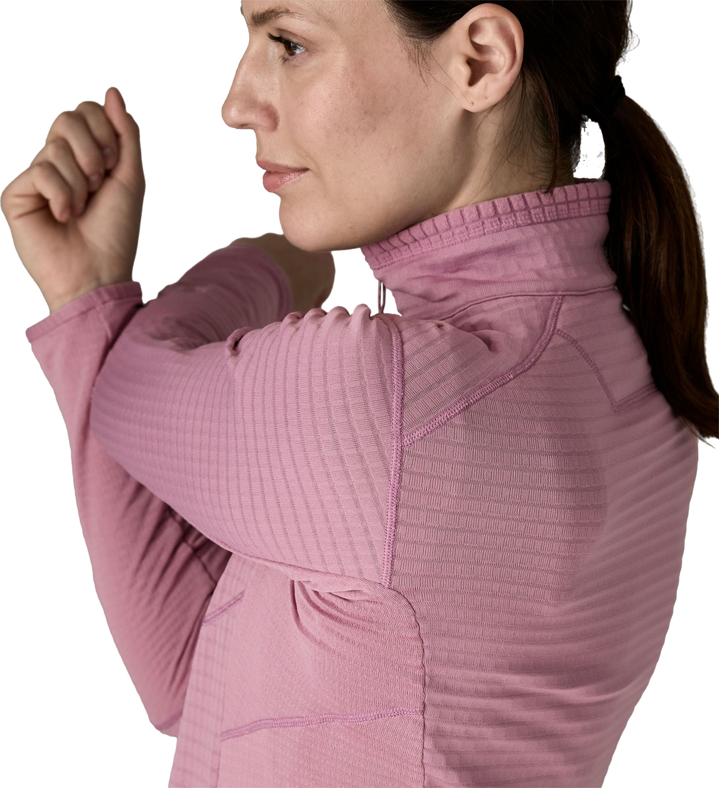 R1 HYBRID Damen-Fleecejacke / light violet / XL