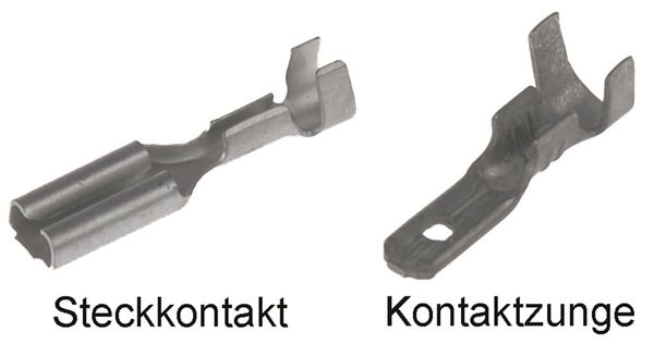 STECKVERBINDER 0.5mm für Kabel / silber