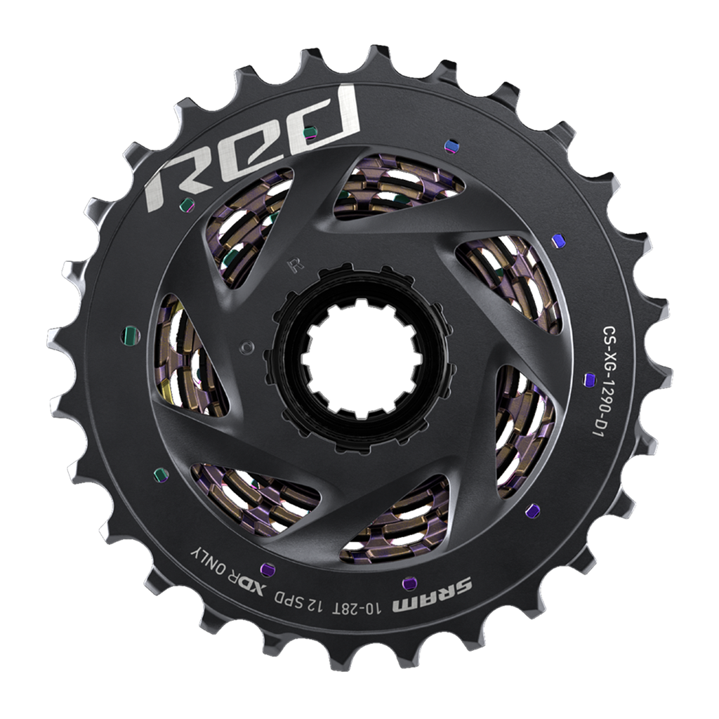 Cassette XG-1290 Red eTap AXS 12SP / rainbow / 10-33t
