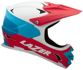 LAZER Unisex Extreme Phoenix+ ASTM Helm / white blue red / L