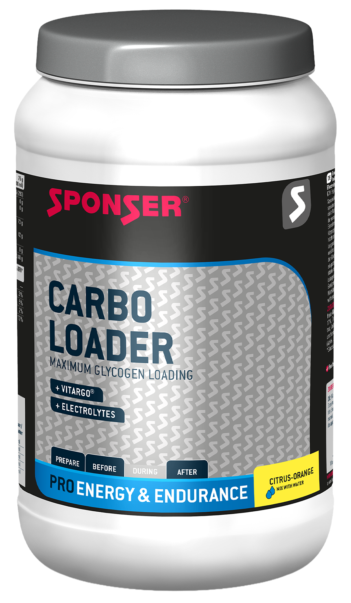 CARBO LOADER, Dose 1200g / CITRUS-ORANGE