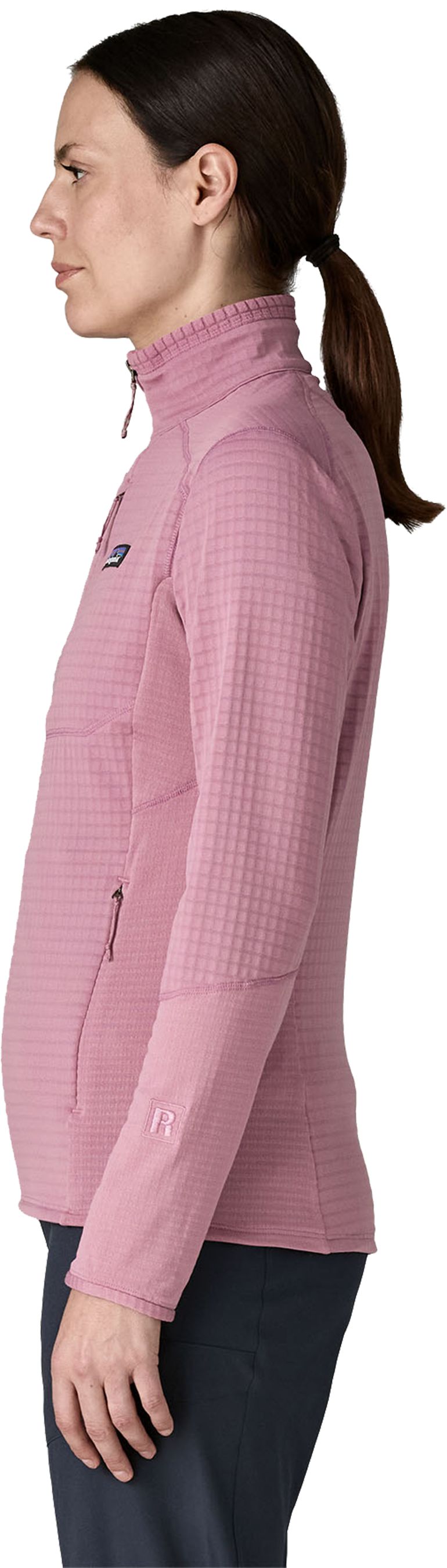 R1 HYBRID Damen-Fleecejacke / light violet / XL