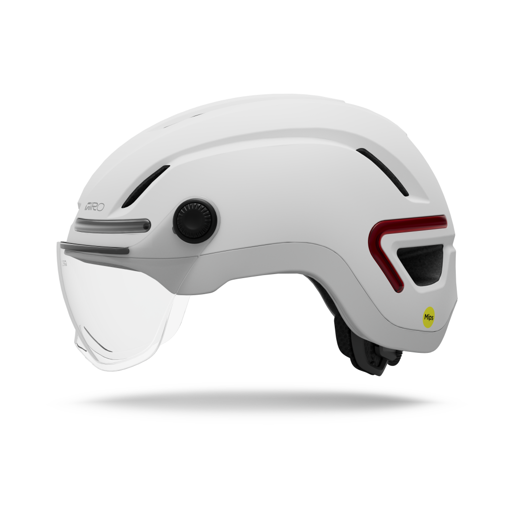ETHOS MIPS LED SHIELD Velohelm / matte white / M 55-59