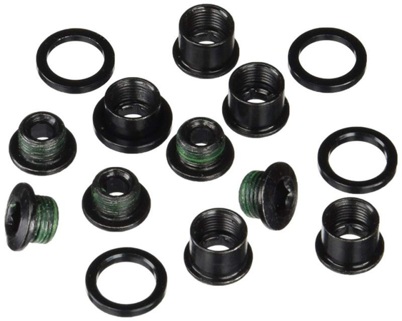 Chainring Bolt KIT 5X1 M8.5X7/M8.5X5 QTY 5 / black