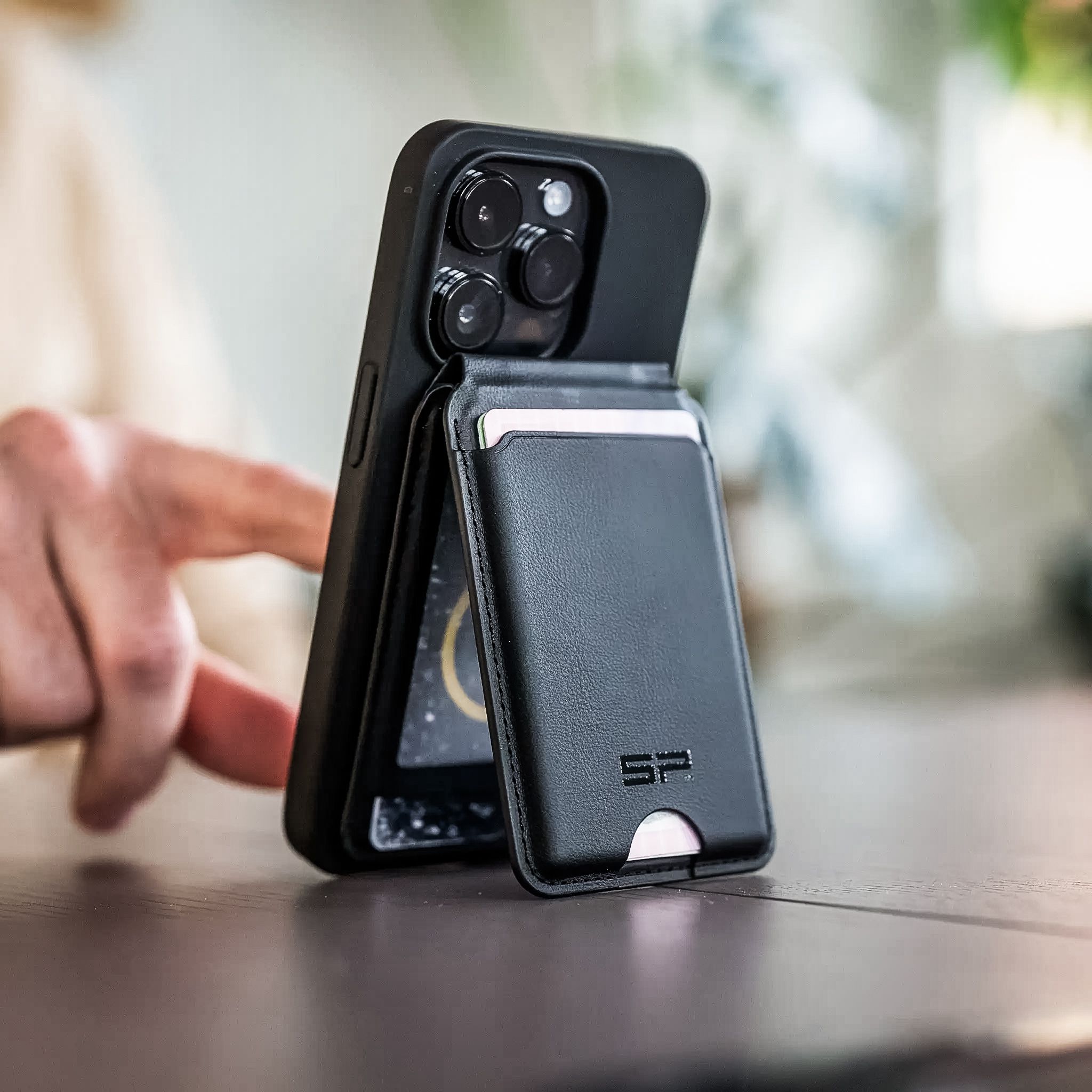 Magnetic Card Wallet SPC+ / schwarz