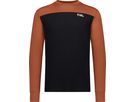 YOTEI Herren-Merino-Langarmshirt / sienna/black / S