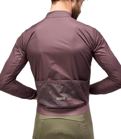 ODYSSEY HIGH VISIBILITY Herren-Gravel-Windjacke / burgundy / XXL