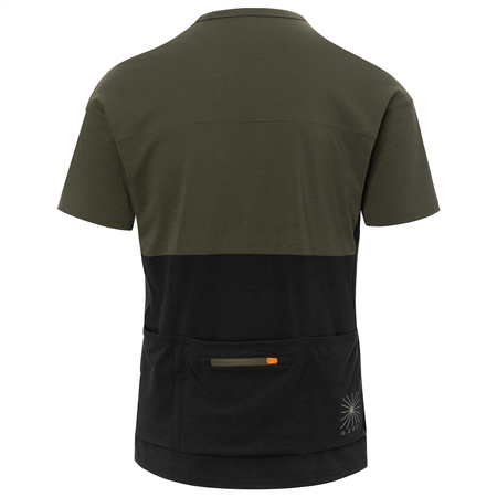 RIDE Herren-Gravel-Kurzarmshirt / trail green/black / L