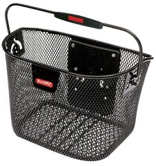 LUGANO MINI engmaschiger Lenkerkorb / schwarz