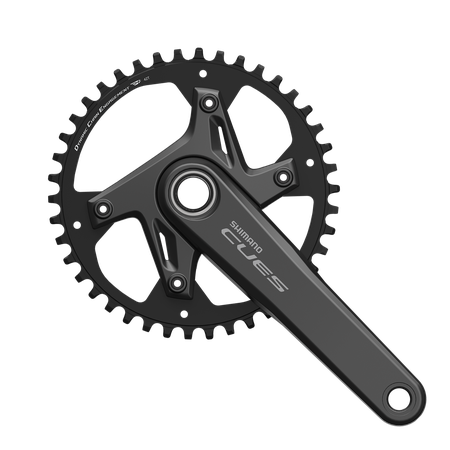 Kettenradgarnitur CUES FC-U6030 / schwarz / 172.5 mm, 42, nein