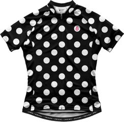 THE QOM Damen-Kurzarmtrikot / black/pink / XS