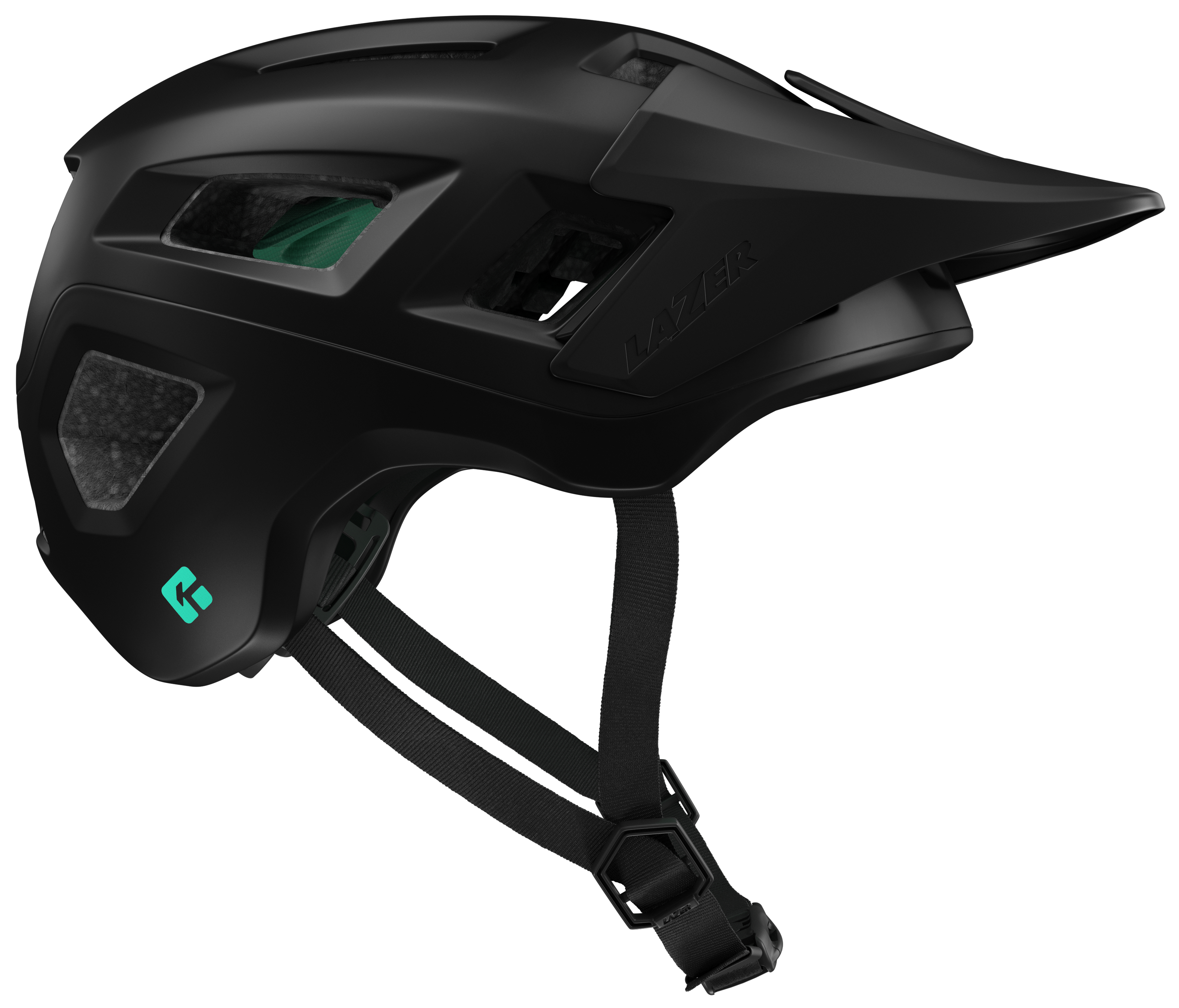 LAZER Unisex MTB Coyote KinetiCore Helm / matte black / L