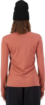 YOTEI BF Damen-Merino-Langarmshirt / canyon rose/toffee / XL