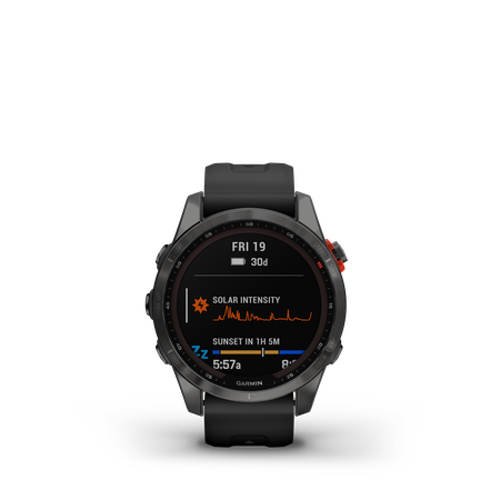 FENIX 7S SOLAR Multisportuhr 42mm / schiefergrau mit schwarzem armband