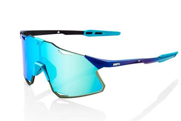 HYPERCRAFT Sonnenbrille mit multilayer und klarer Ersatzlinse / blau metallic