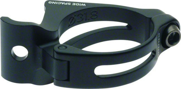 Braze-on Adaptor Wide 34.9mm with Chainspotter / black