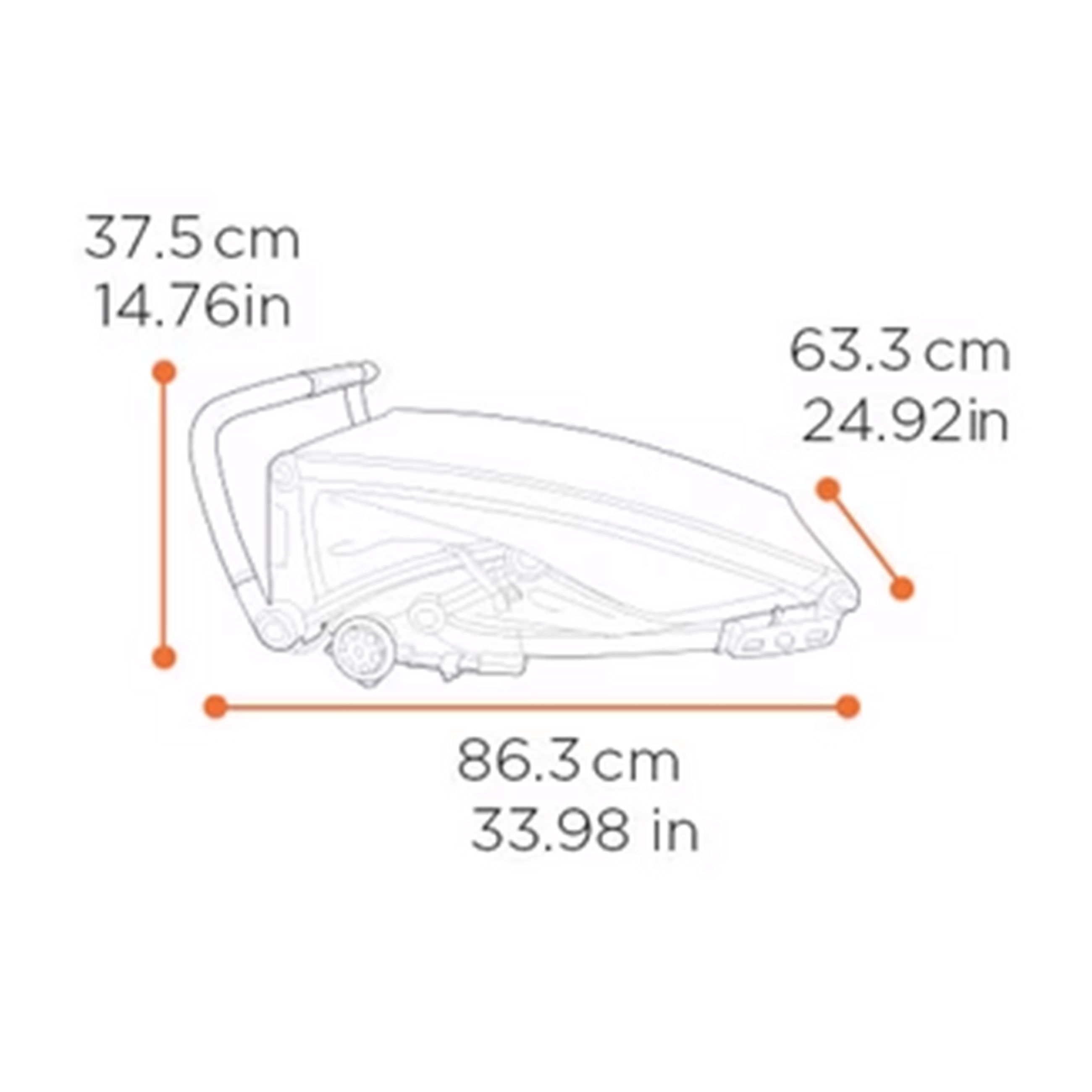 THULE CHARIOT SPORT 1 Gen. 2 Kinderanhänger / alu/yellow