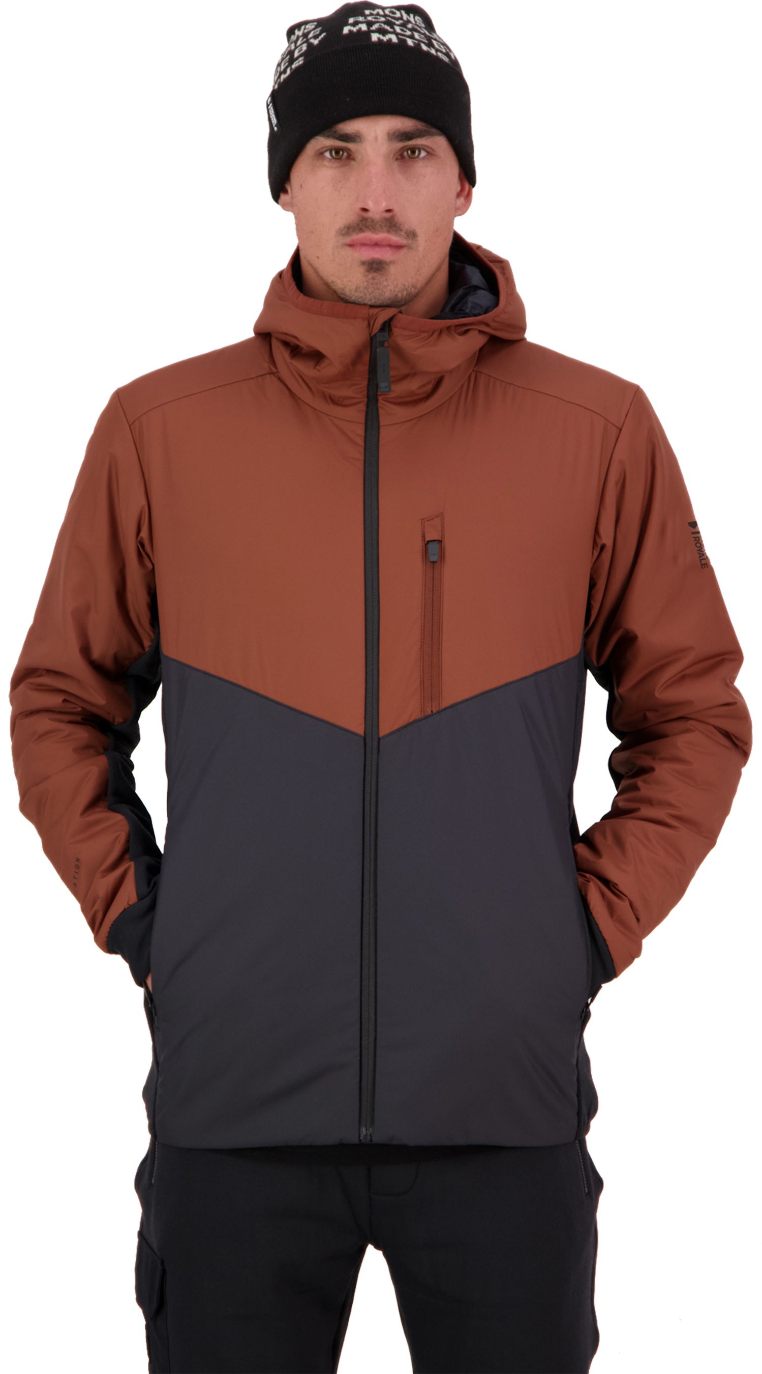 ARETE MERINO Herren-Loftjacke / dark copper/back / XXL