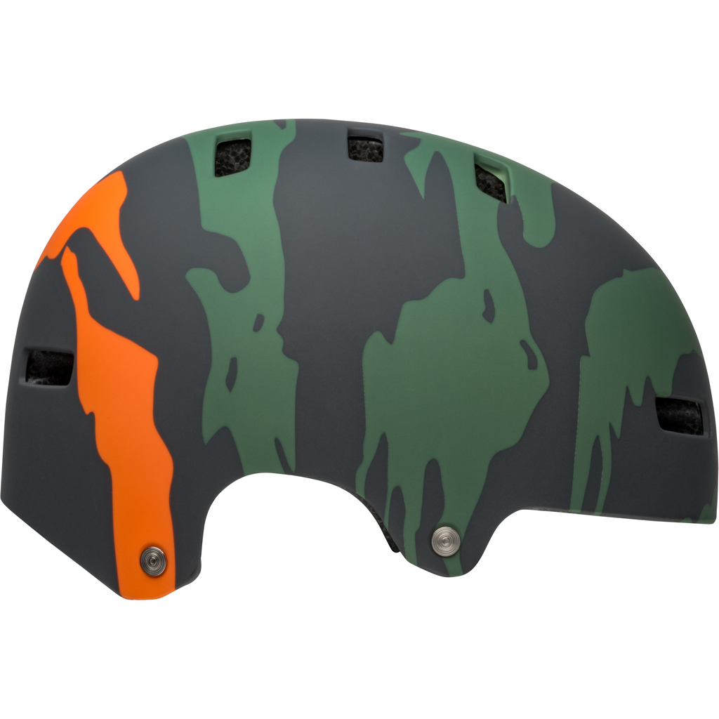 Span Helmet / matte green/orange ravine / S