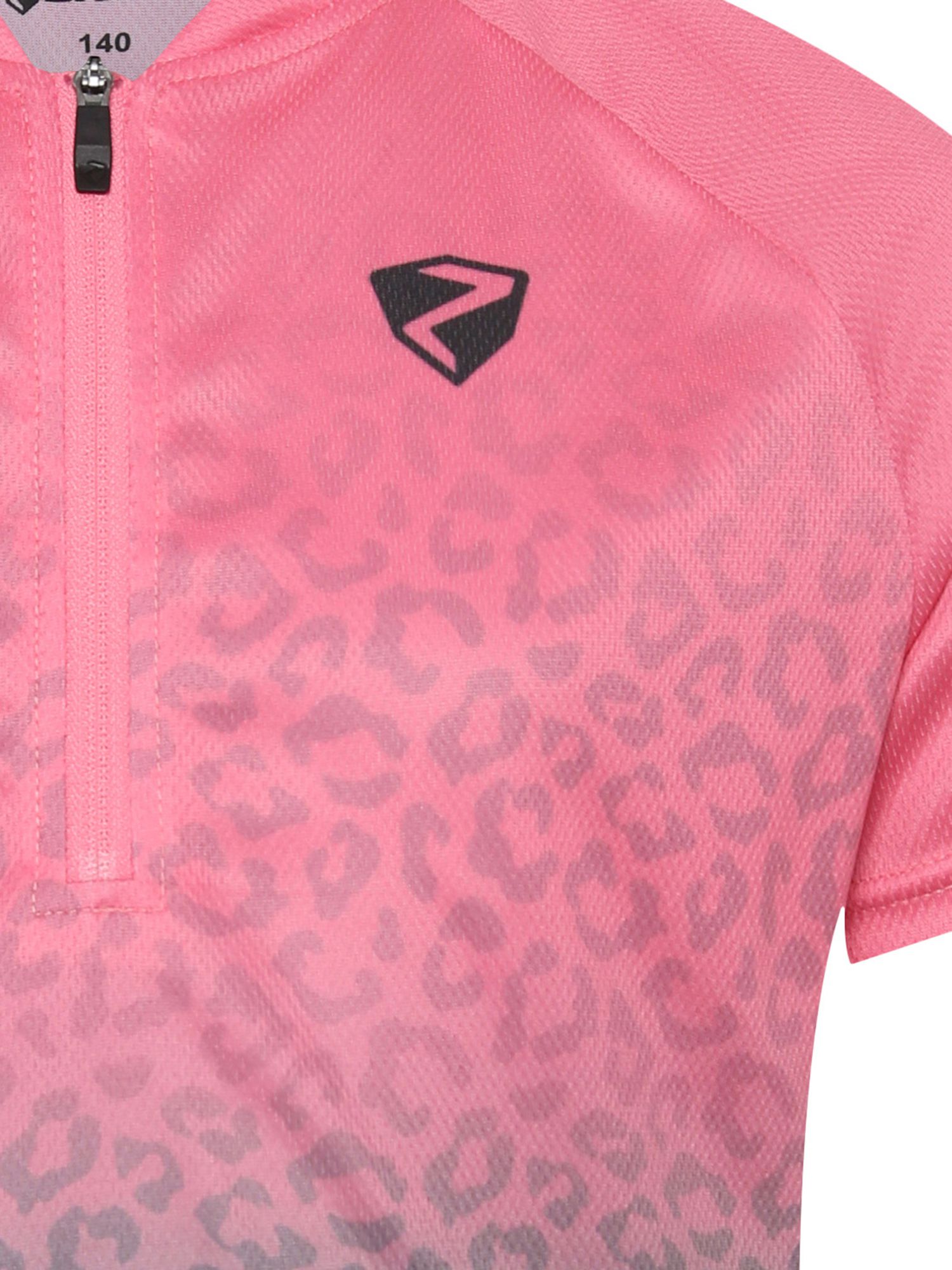 NESTEL-Z Kinder-Kurzarmtrikot / black/straberry sorbet / 152