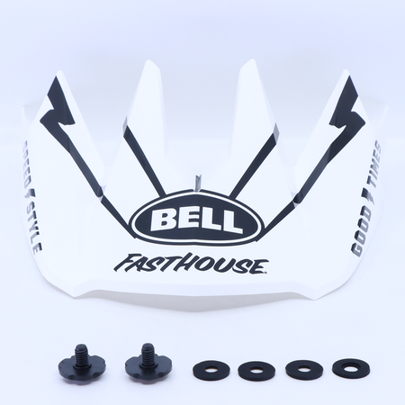 Full 10 Visor / m/g white/black fasthouse
