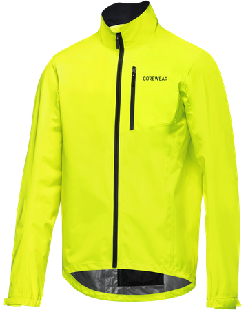 GLIDEWHEEL GTX Herren-Regenjacke / neon yellow / XL
