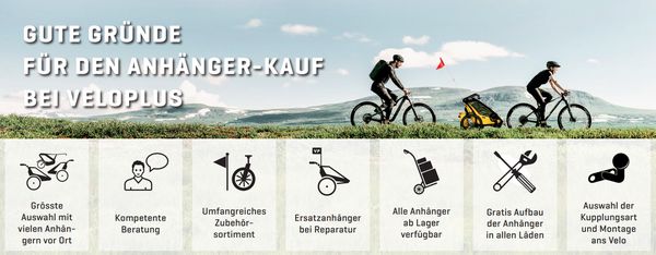 THULE COURIER 2 "3in1" Kinder-, Transport- und Hundeanhänger / blau