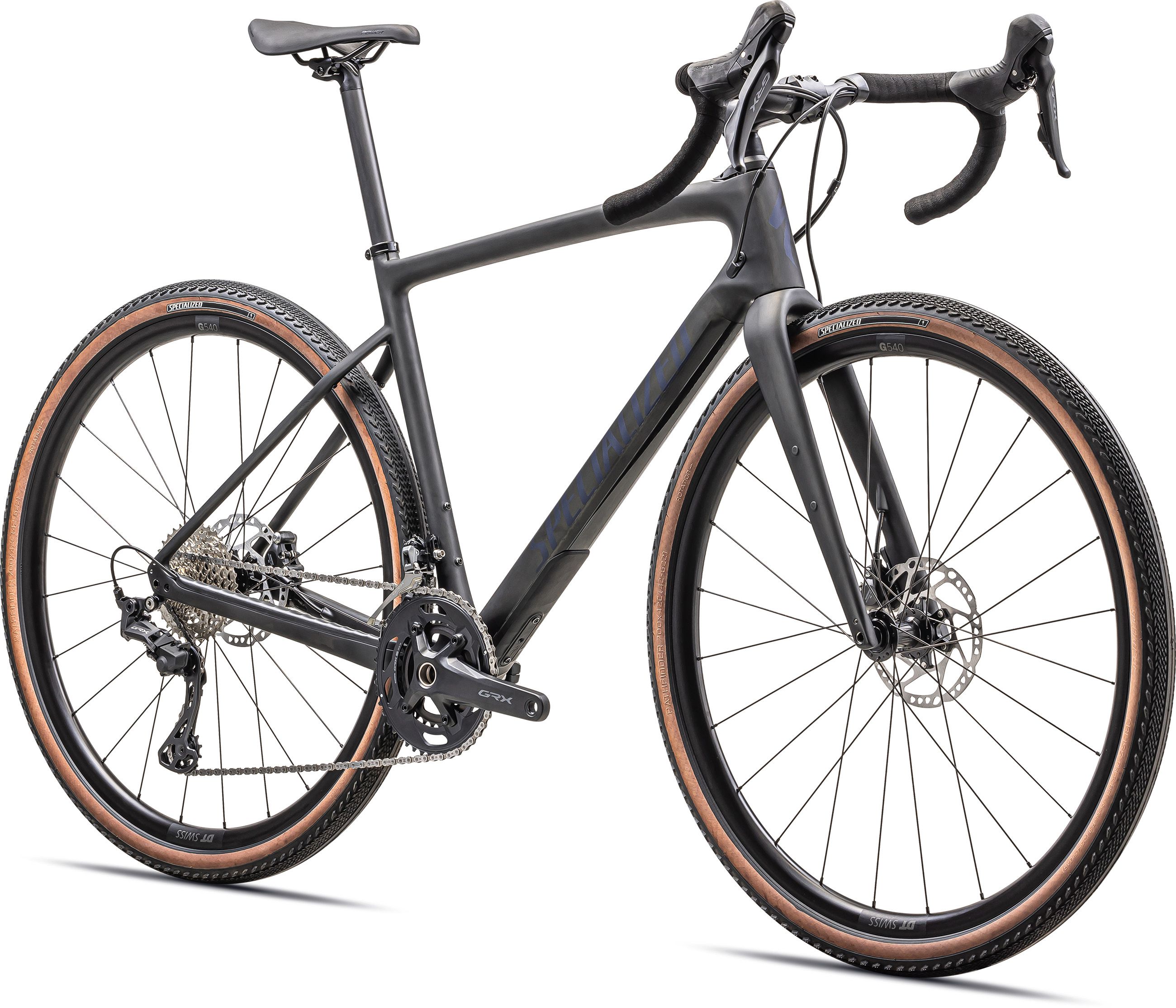 DIVERGE SPORT CARBON Gravelbike / satin carbon blue onyx / 58 CM