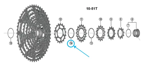Zahnkranz CS-M9200 / 1.95 mm