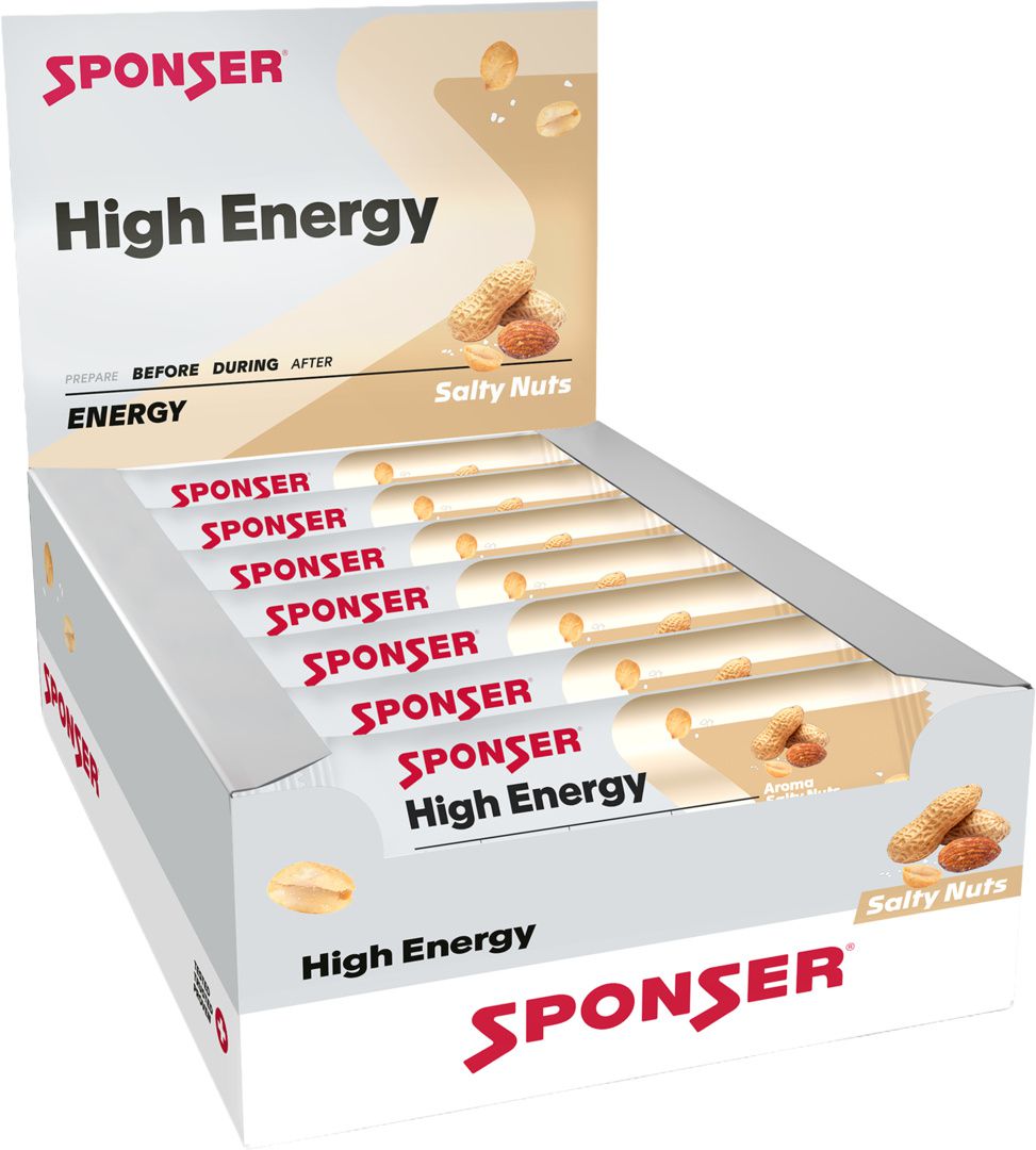 High Energy Bar, Display (30 x 45 g) / Salty Nut
