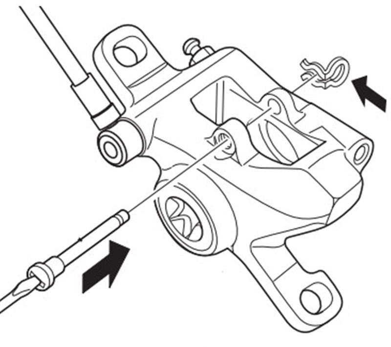 BOLZEN mit Clip für Bremsbeläge, Länge 29.8mm