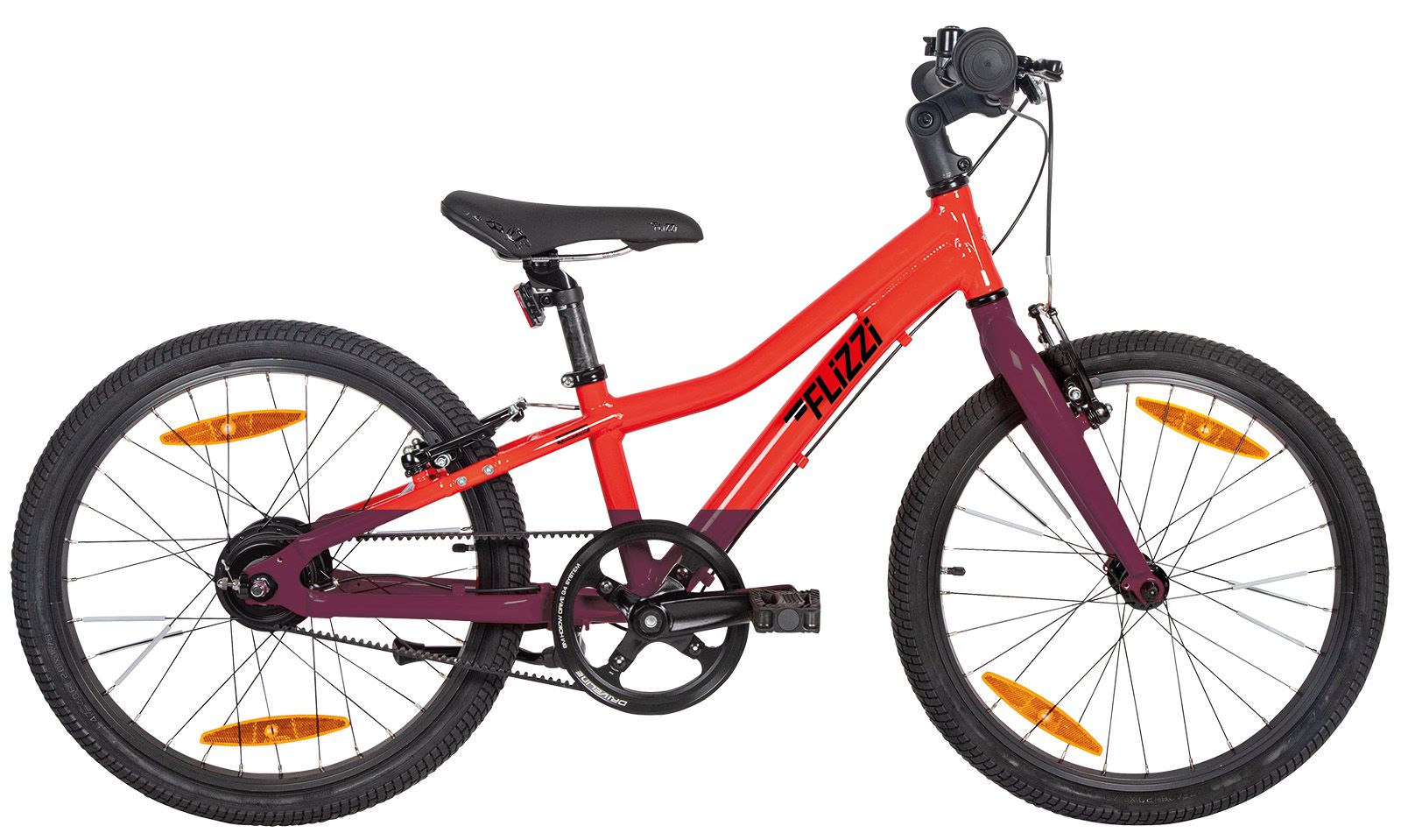FLiZZi 20 RIEMEN Kindervelo / rot/dunkel / 20 ZOLL