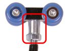 ROLLERFLEX+ Velohaken, Reifenbreite bis 2.6" / schwarz / 70 x 380mm