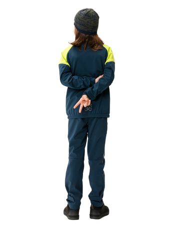 QIMSA Kinder-Softshellhose / dark sea / 158/164