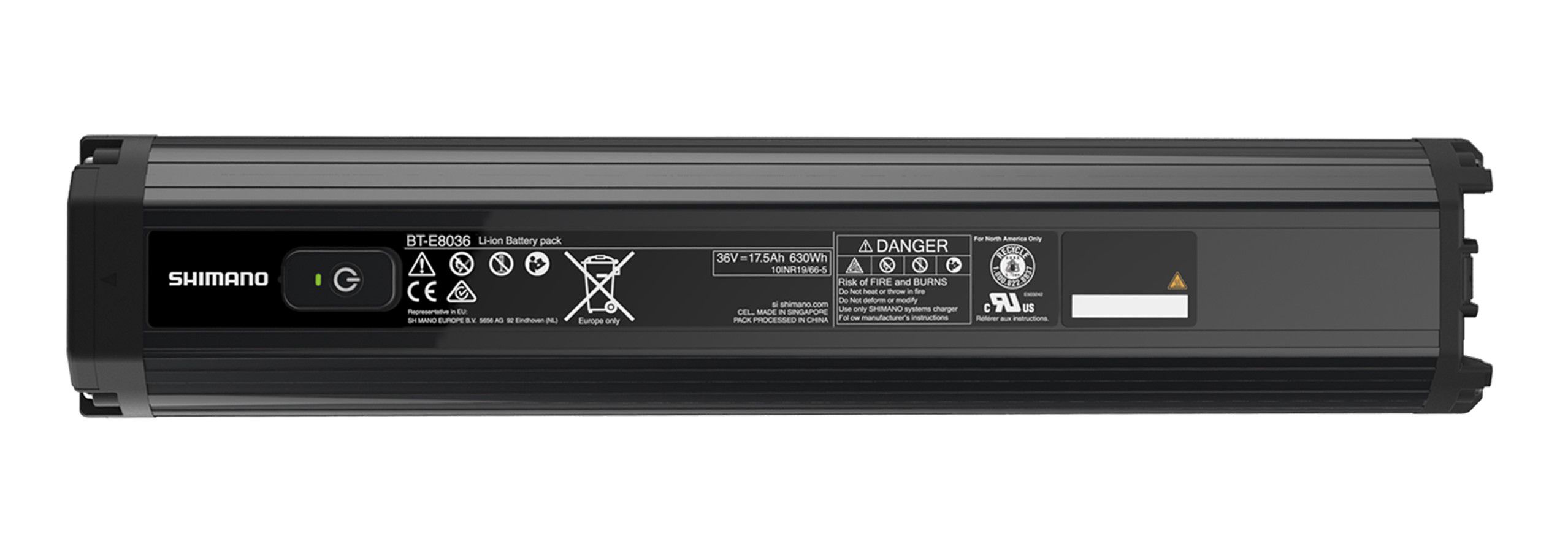 integrierter Rahmenakku STEPS BT-E8036 / schwarz