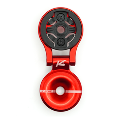 K-EDGE GARMIN Race Stem Mount with Top Cap, Adjustable / red