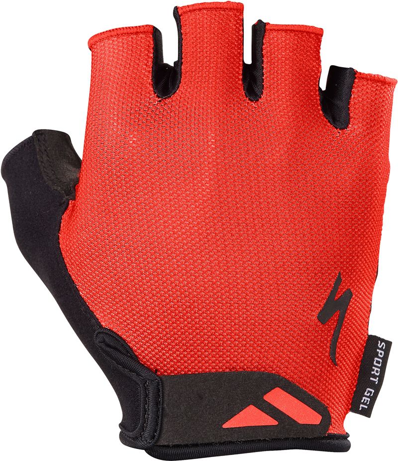 BG SPORT Unisex-Kurzfingerhandschuhe / red / S