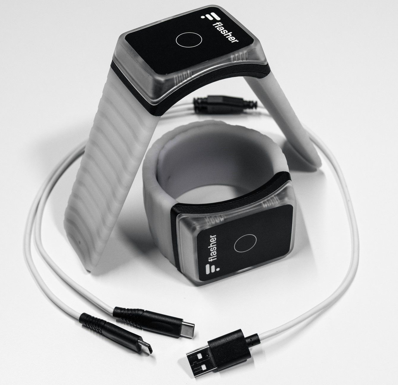 FLASHER ARMBAND Blinkerarmbänder / schwarz